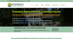 Desktop Screenshot of foothillscentre.com