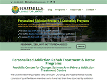Tablet Screenshot of foothillscentre.com